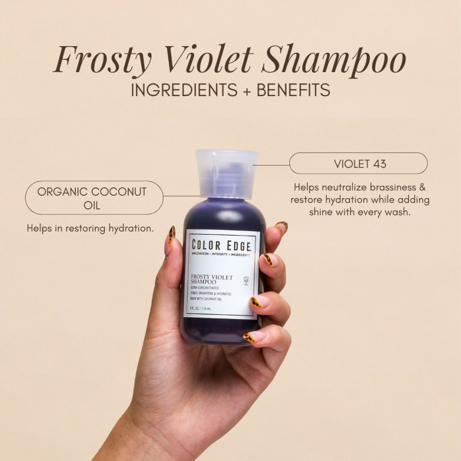 Frosty Shampoo ingredients: violet 43, coconut oil