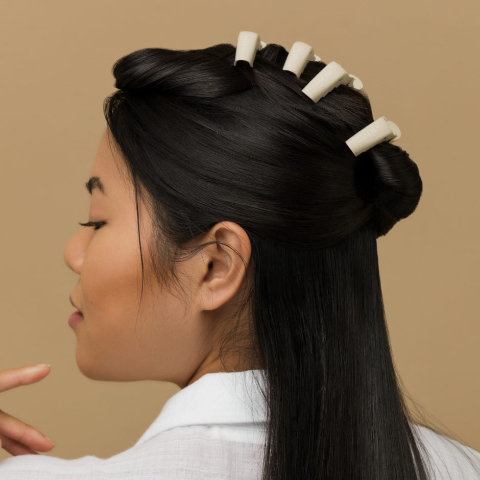 Woman with hair up using Hair Clips