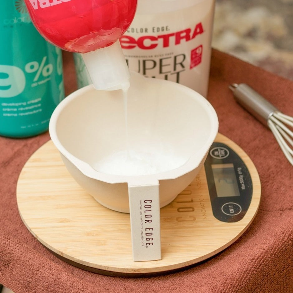 Weighing out product using Digital Color Scale