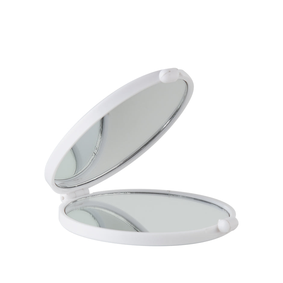 Vanity compact mirror opened