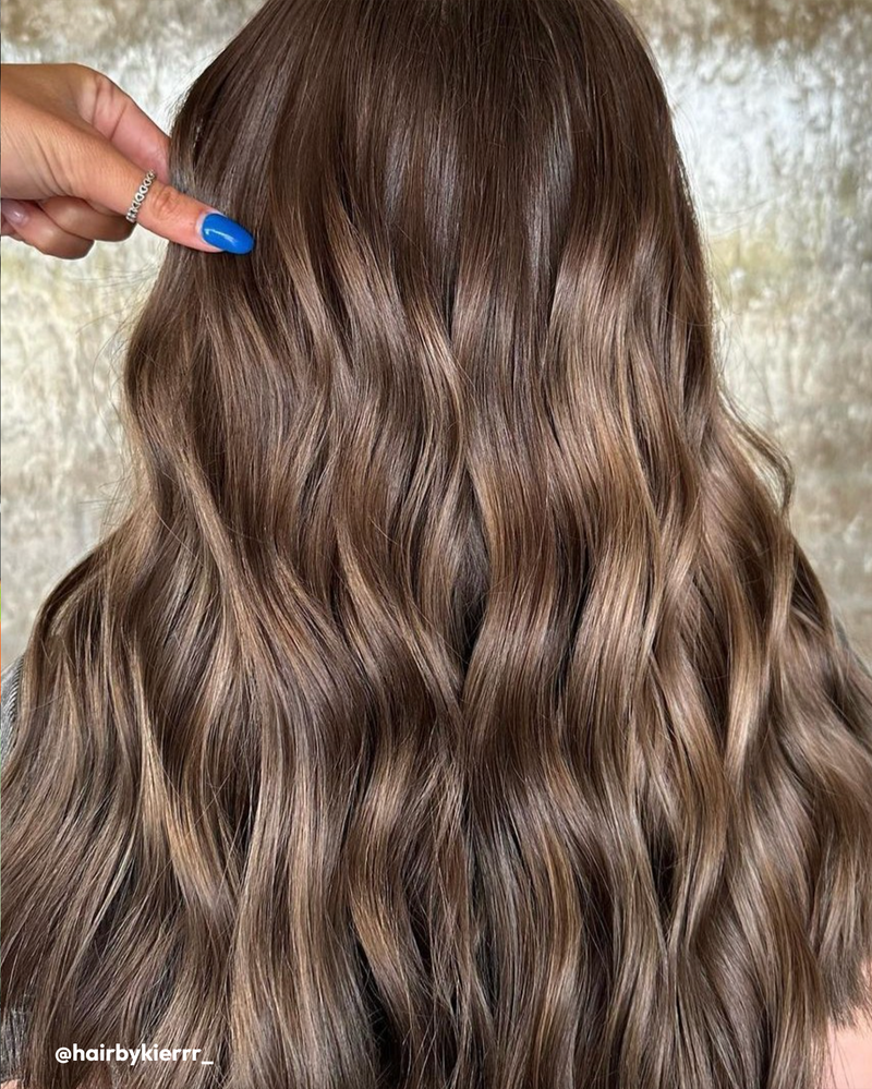 Hair with Nourishing Masque and Shine Cream applied