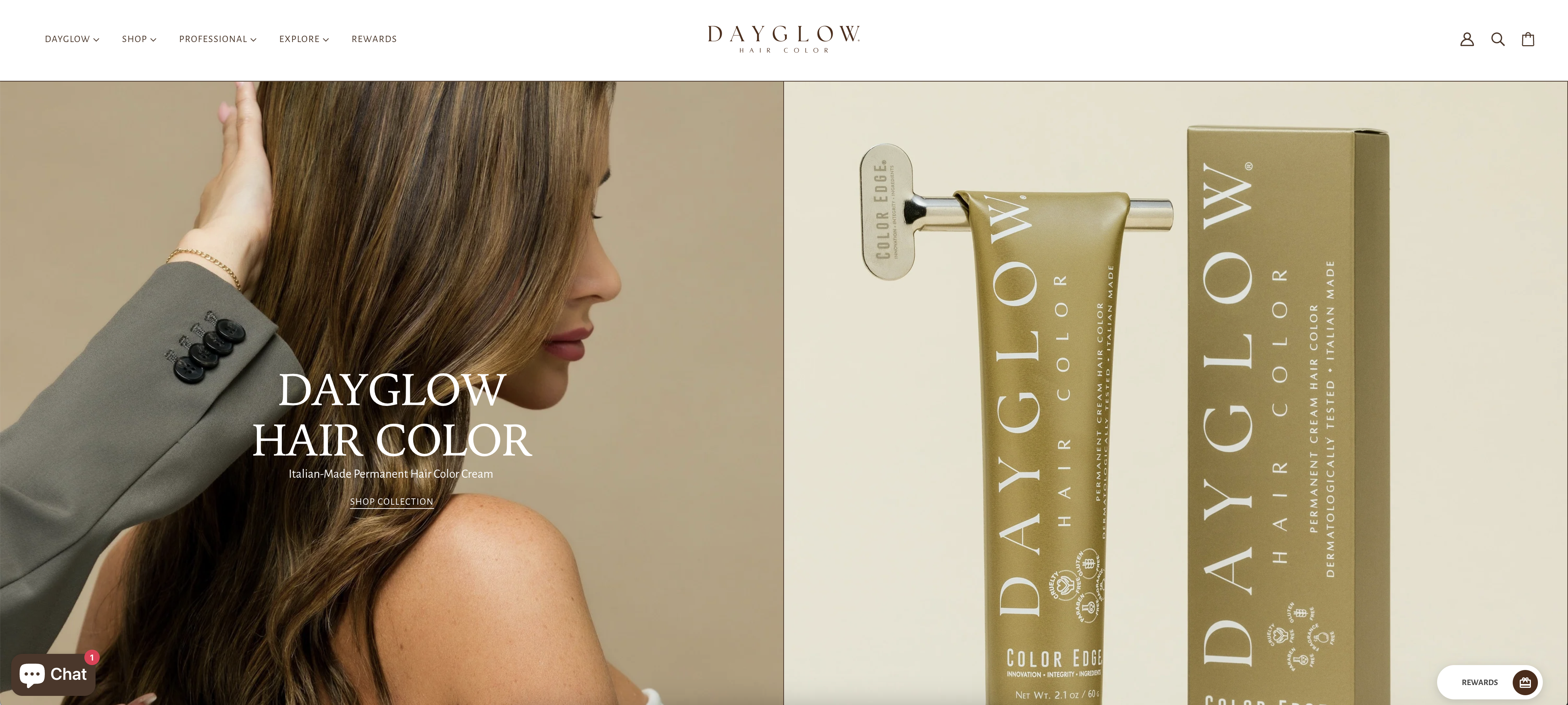 Dayglow Hair Color Website Home Page