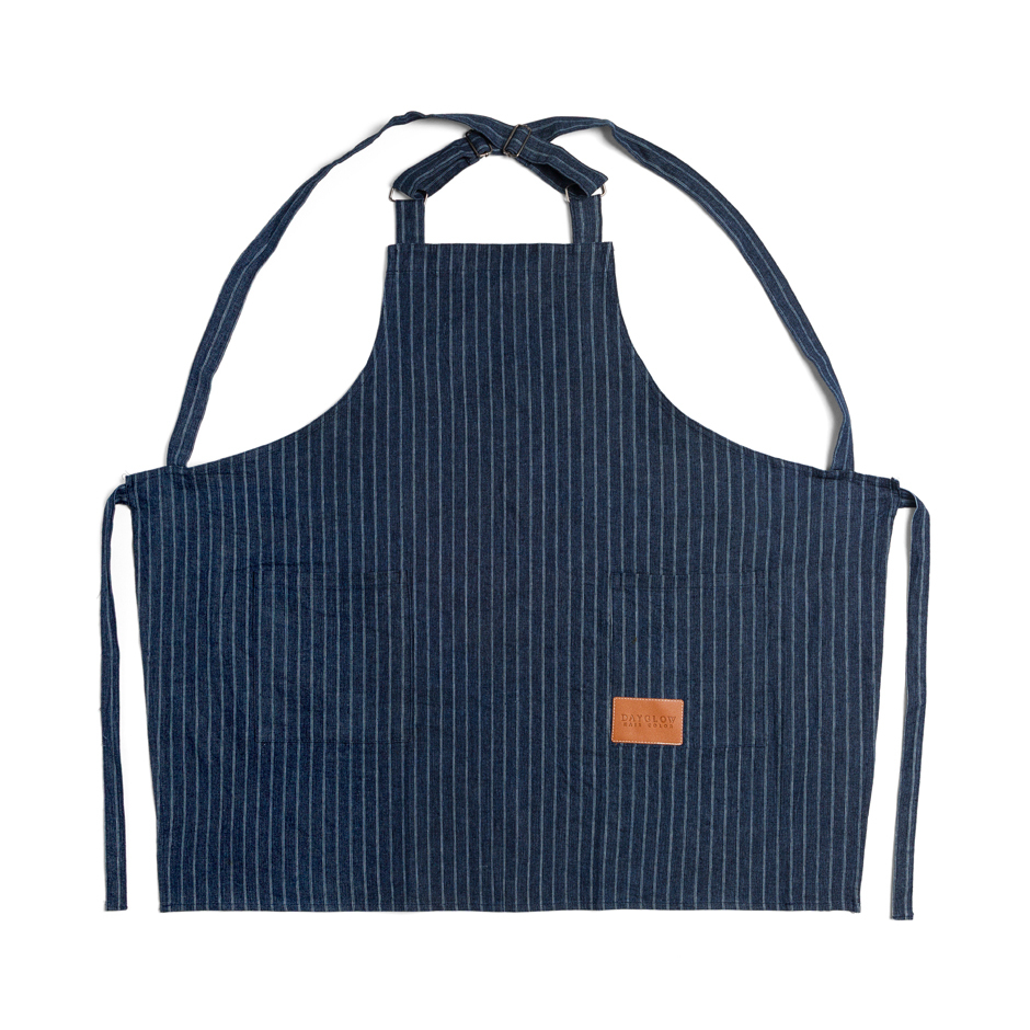 Dayglow Denim Pinstriped Apron